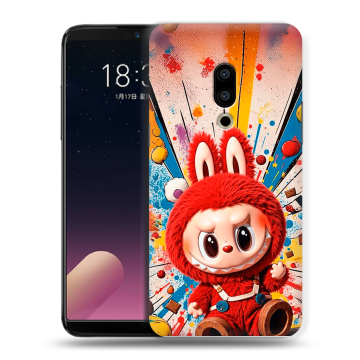 Силиконовый чехол на Meizu 15 с принтом Labubu Лабубу