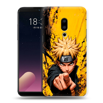Силиконовый чехол на Meizu 15 с принтом Naruto Наруто