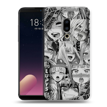 Силиконовый чехол на Meizu 15 с принтом Ahegao Ахегао Аниме