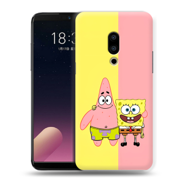 Силиконовый чехол на Meizu 15 с принтом Спанч боб Спанчбоб