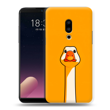Силиконовый чехол на Meizu 15 с принтом Смешная утка