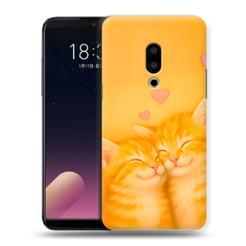 Силиконовый чехол на Meizu 15 с принтом Милые котята