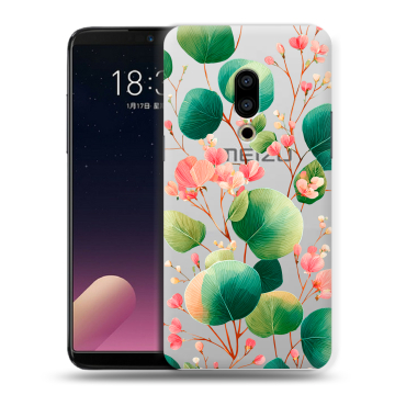 Силиконовый чехол на Meizu 15 с принтом женский