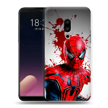Силиконовый чехол на Meizu 15 с принтом Spiderman Человек паук