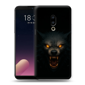 Силиконовый чехол на Meizu 15 с принтом Волк