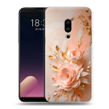 Силиконовый чехол на Meizu 15 с принтом женский