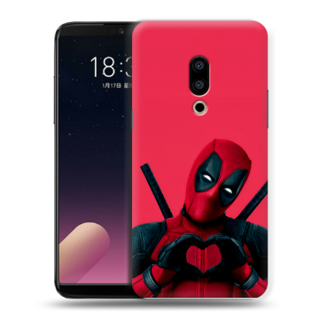 Силиконовый чехол на Meizu 15 с принтом Дедпул Deadpool