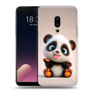 Силиконовый чехол на Meizu 15 с принтом милая панда