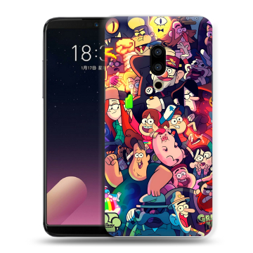 Силиконовый чехол на Meizu 15 с принтом Gravity Falls Гравити Фолз