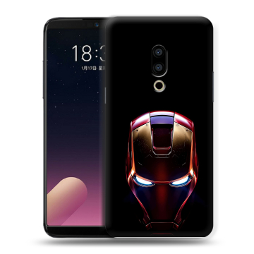 Силиконовый чехол на Meizu 15 с принтом IronMan Железный человек