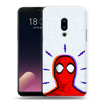 Силиконовый чехол на Meizu 15 с принтом Spiderman Человек паук
