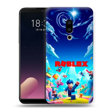 Силиконовый чехол на Meizu 15 с принтом Roblox Роблокс