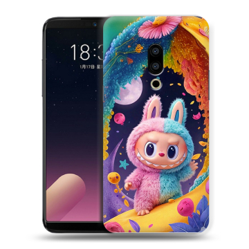 Силиконовый чехол на Meizu 15 с принтом Labubu Лабубу