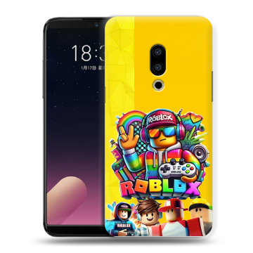 Силиконовый чехол на Meizu 15 с принтом Roblox Роблокс