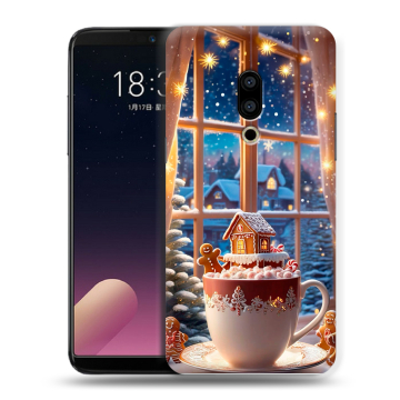Силиконовый чехол на Meizu 15 с принтом Новый год