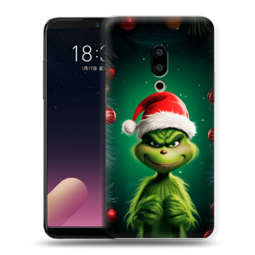Силиконовый чехол на Meizu 15 с принтом Гринч Новый год Рождество