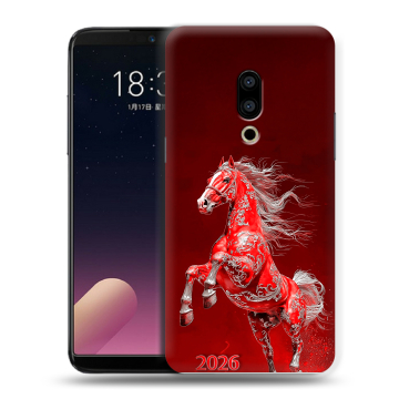 Силиконовый чехол на Meizu 15 с принтом Новый год