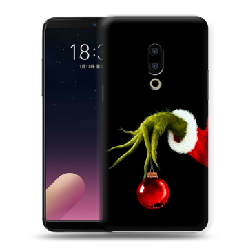Силиконовый чехол на Meizu 15 с принтом Новый год Гринч