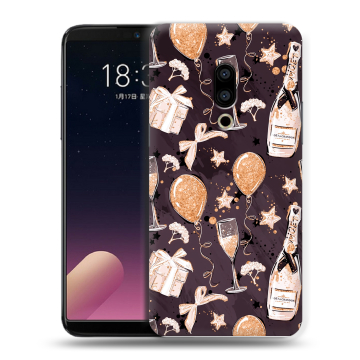 Силиконовый чехол на Meizu 15 с принтом Новый год
