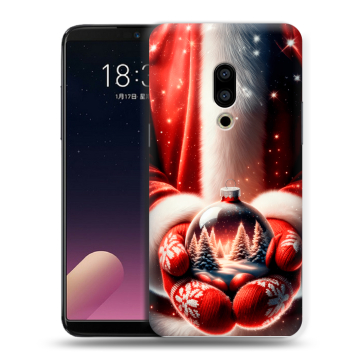 Силиконовый чехол на Meizu 15 с принтом Новый год