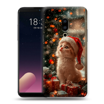 Силиконовый чехол на Meizu 15 с принтом Новый год