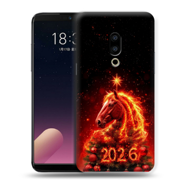 Силиконовый чехол на Meizu 15 с принтом Новый год