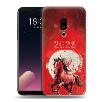 Силиконовый чехол на Meizu 15 с принтом Новый год