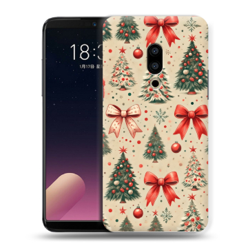 Силиконовый чехол на Meizu 15 с принтом Новый год