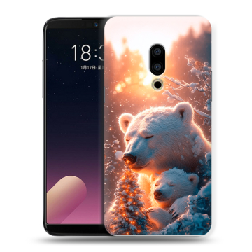 Силиконовый чехол на Meizu 15 с принтом Новый год