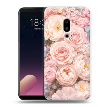 Силиконовый чехол на Meizu 15 с принтом женский
