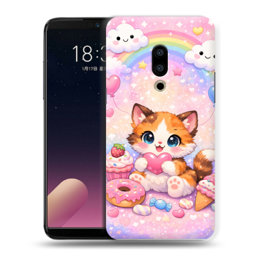 Силиконовый чехол на Meizu 15 с принтом для девочек