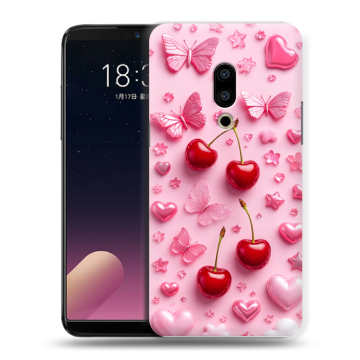Силиконовый чехол на Meizu 15 с принтом для девочек
