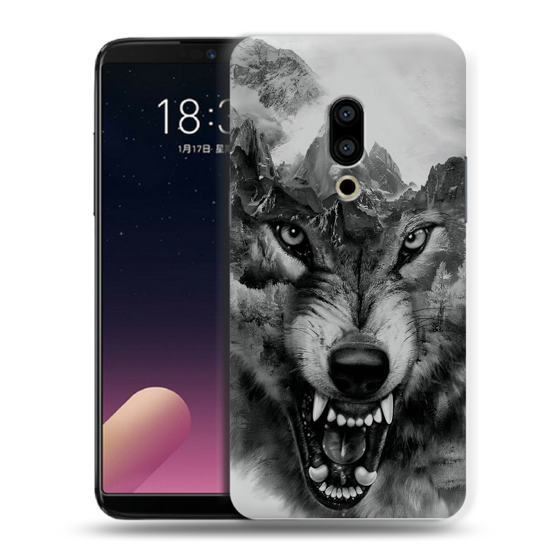 Силиконовый чехол на Meizu 15 с принтом Волк Силиконовый чехол на Meizu 15 с принтом Волк