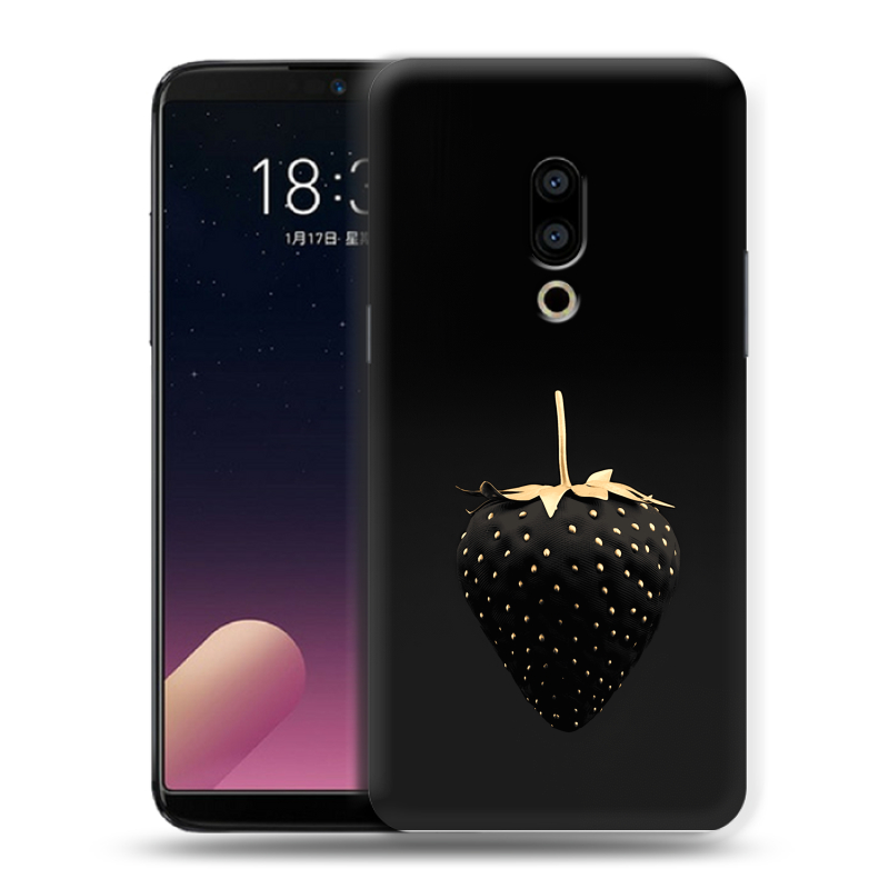 Силиконовый чехол на Meizu 15 с принтом Черная клубника Силиконовый чехол на Meizu 15 с принтом Черная клубника