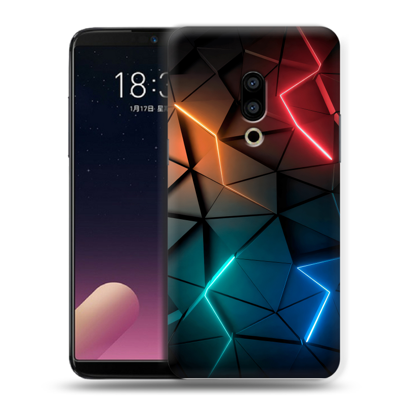 Силиконовый чехол на Meizu 15 с принтом Абстракция неон Силиконовый чехол на Meizu 15 с принтом Абстракция неон