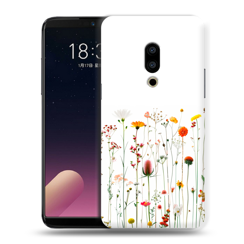 Пластиковый чехол на Meizu 15 с принтом цветы Пластиковый чехол на Meizu 15 с принтом цветы