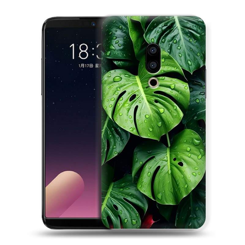 Пластиковый чехол на Meizu 15 с принтом Листья Пластиковый чехол на Meizu 15 с принтом Листья