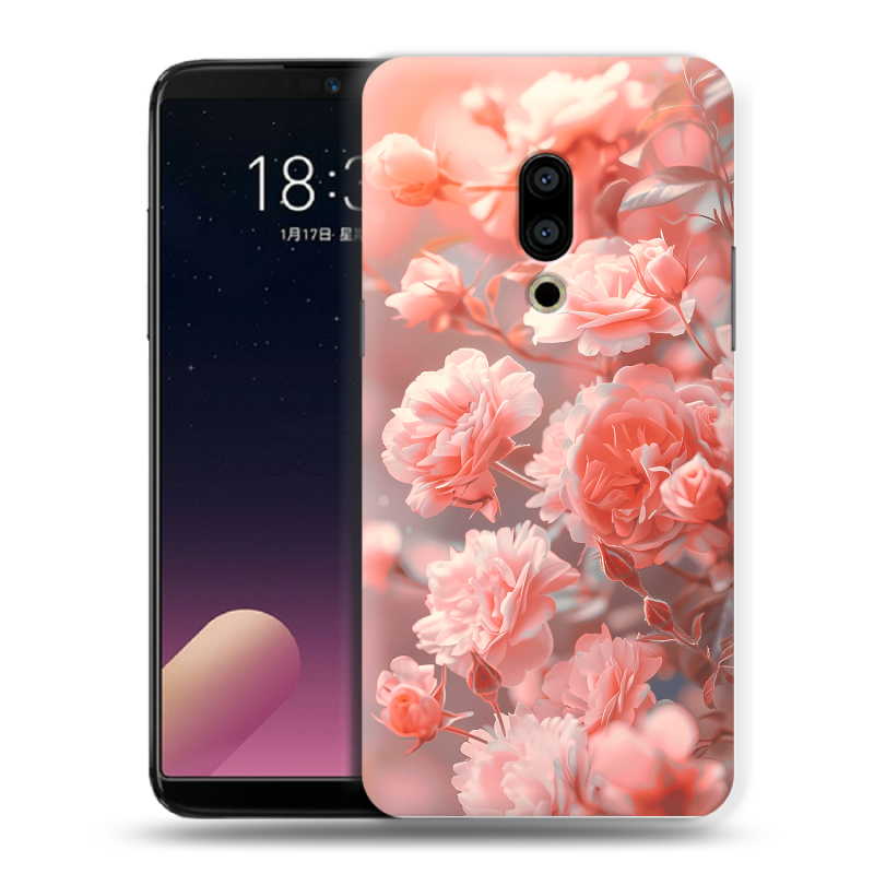 Пластиковый чехол на Meizu 15 с принтом Розы цветы Пластиковый чехол на Meizu 15 с принтом Розы цветы
