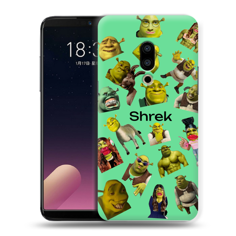 Силиконовый чехол на Meizu 15 с принтом Шрек Shrek Силиконовый чехол на Meizu 15 с принтом Шрек Shrek