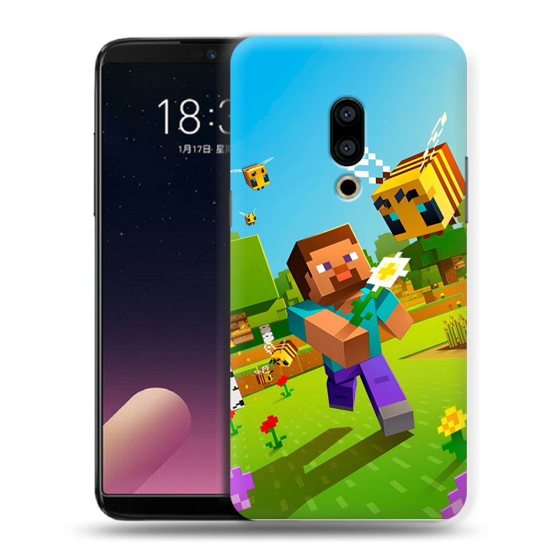 Пластиковый чехол на Meizu 15 с принтом Майнкрафт Minecraft Пластиковый чехол на Meizu 15 с принтом Майнкрафт Minecraft