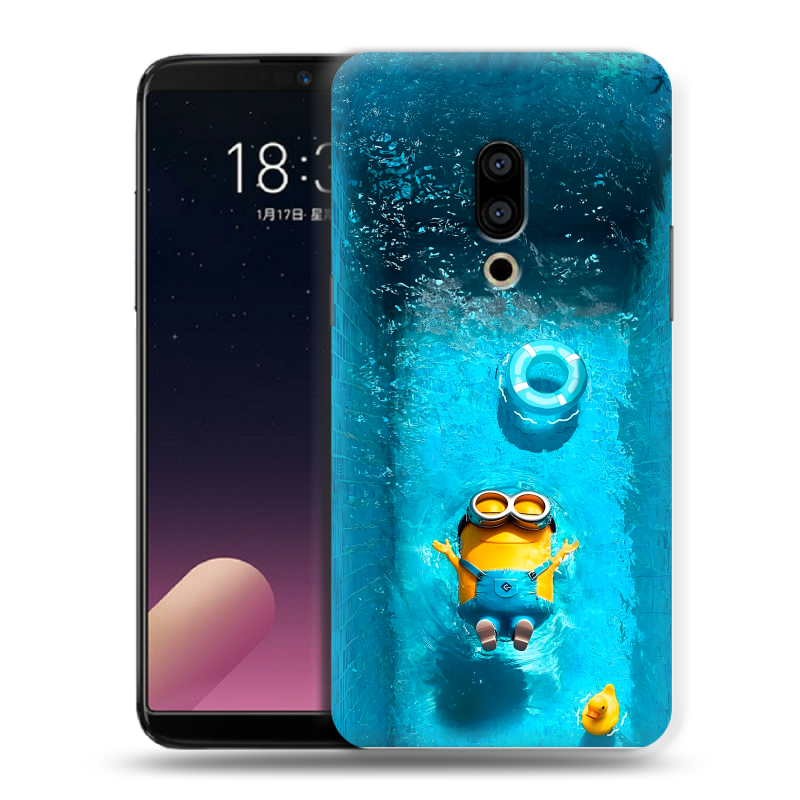 Силиконовый чехол на Meizu 15 с принтом Миньоны Силиконовый чехол на Meizu 15 с принтом Миньоны