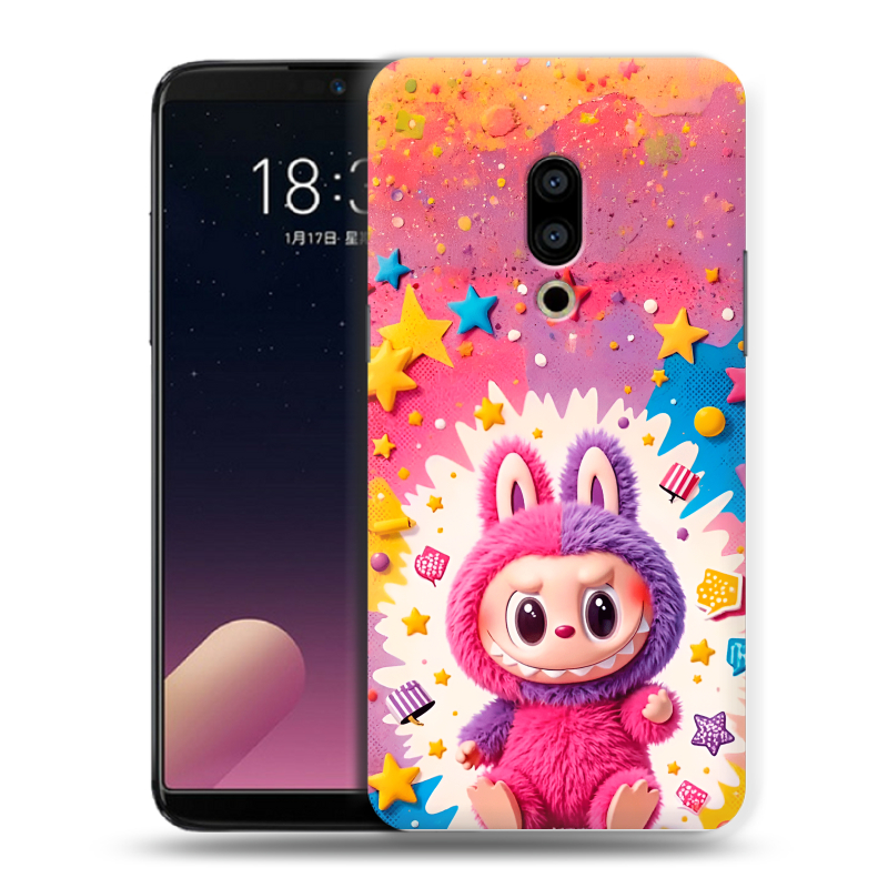 Пластиковый чехол на Meizu 15 с принтом Labubu Лабубу Пластиковый чехол на Meizu 15 с принтом Labubu Лабубу
