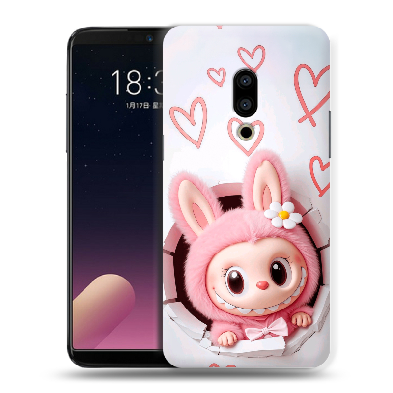 Пластиковый чехол на Meizu 15 с принтом Labubu Лабубу Пластиковый чехол на Meizu 15 с принтом Labubu Лабубу