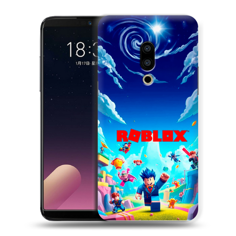 Пластиковый чехол на Meizu 15 с принтом Roblox Роблокс Пластиковый чехол на Meizu 15 с принтом Roblox Роблокс