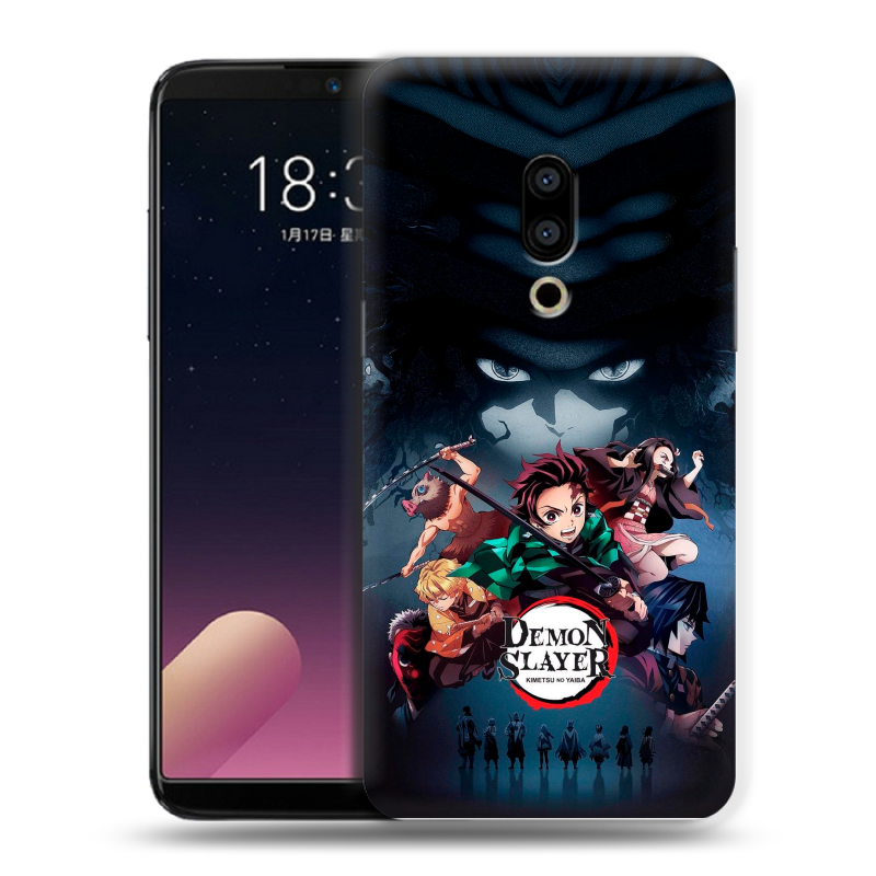 Пластиковый чехол на Meizu 15 с принтом Demon Slayer Клинок рассекающий демонов Пластиковый чехол на Meizu 15 с принтом Demon Slayer Клинок рассекающий демонов