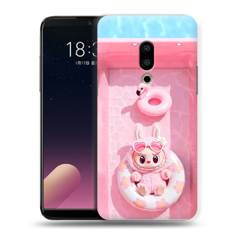 Пластиковый чехол на Meizu 15 с принтом Labubu Лабубу Пластиковый чехол на Meizu 15 с принтом Labubu Лабубу
