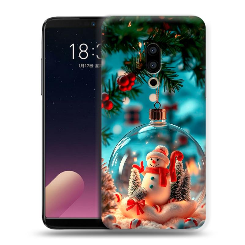 Силиконовый чехол на Meizu 15 с принтом Новый год Силиконовый чехол на Meizu 15 с принтом Новый год