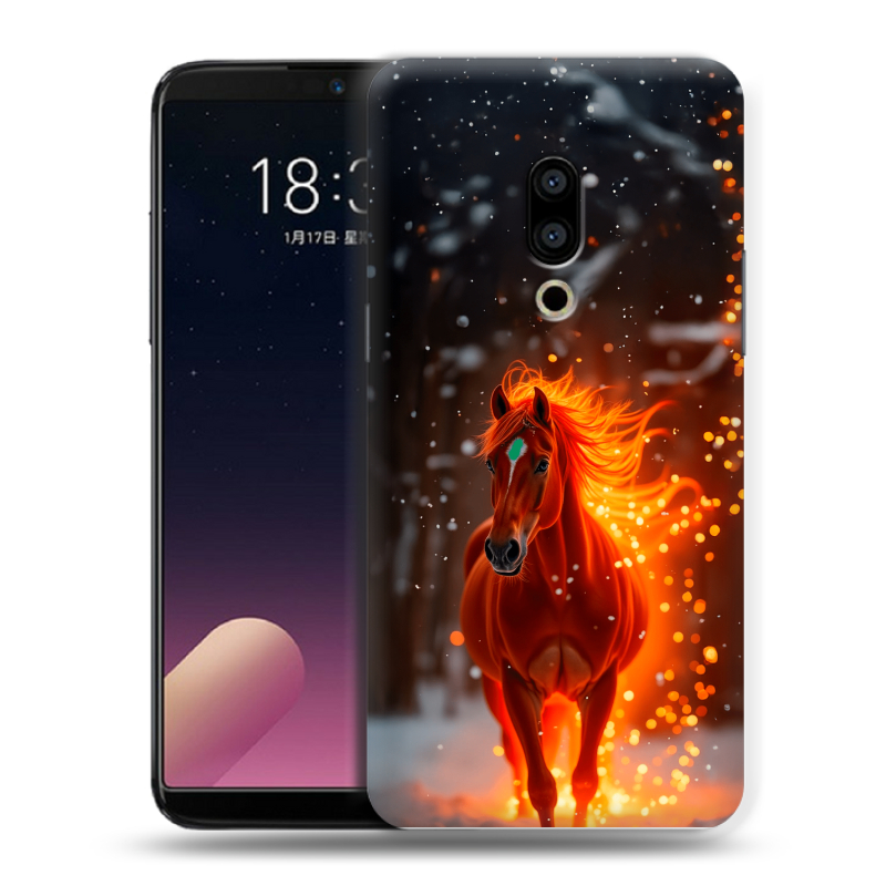 Пластиковый чехол на Meizu 15 с принтом Новый год Пластиковый чехол на Meizu 15 с принтом Новый год
