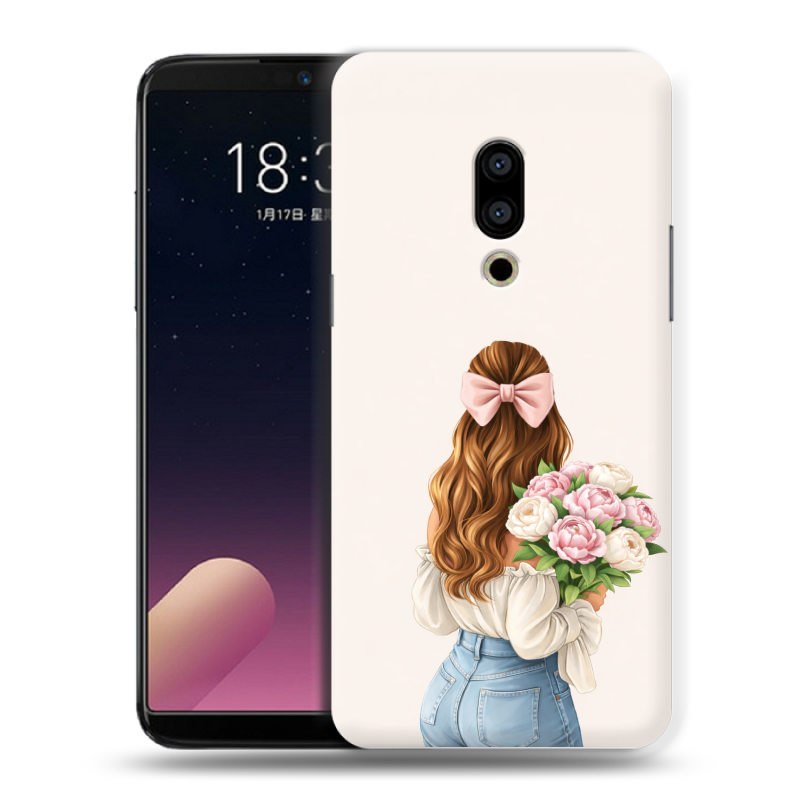 Пластиковый чехол на Meizu 15 с принтом женский Пластиковый чехол на Meizu 15 с принтом женский