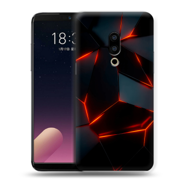 Силиконовый чехол на Meizu 15 Plus с принтом Яркие абстракции Силиконовый чехол на Meizu 15 Plus с принтом Яркие абстракции